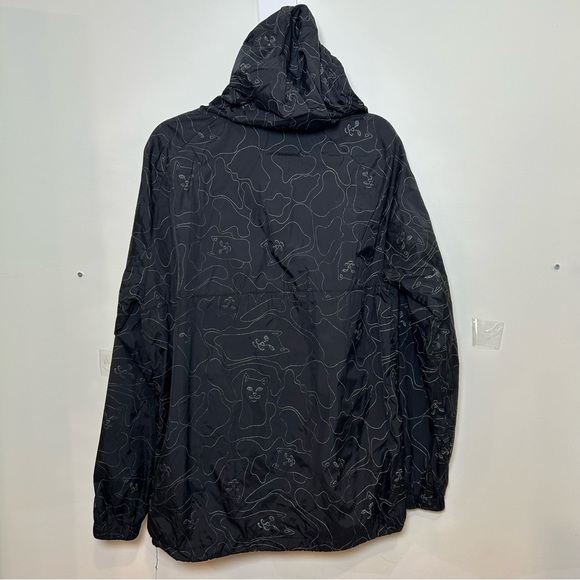 RipnDip black cat Nermal anorak windbreaker jacket hooded size large skater punk - Picture 3 of 11